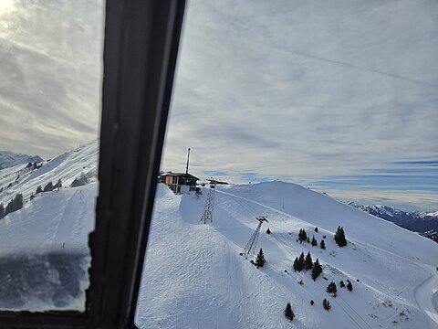 Anflug auf den Rinderberg.