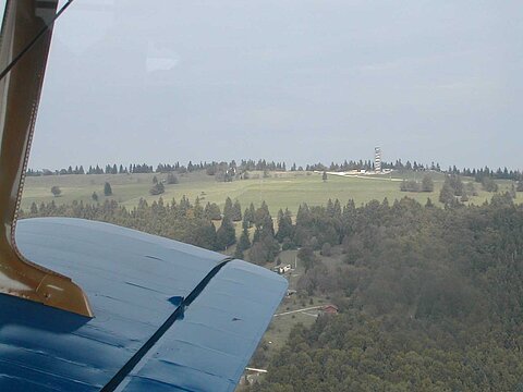 Flug von Langenthal nach La Chaux de Fonds.