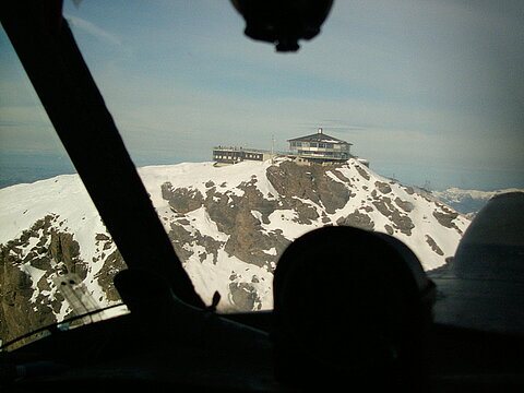 Anflug auf das Schilthorn.