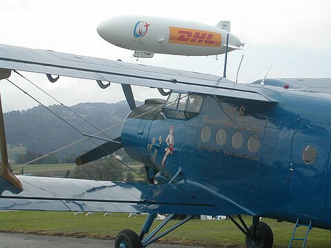 Besuch von einem Zeppelin.
