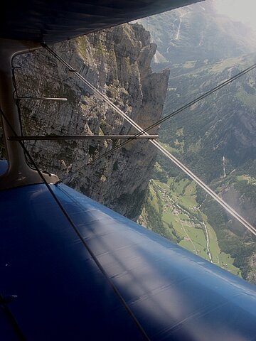 Eindrehen in das Lauterbrunnental.