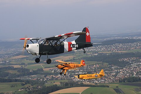 Perfekter Formationsflug.