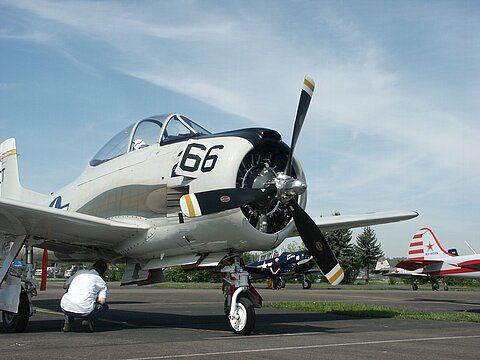 Trainingsflugzeug Trojan.