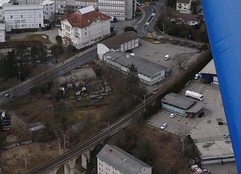 Der Robinson-Spielplatz beim Bahnhof Grenchen Nord.