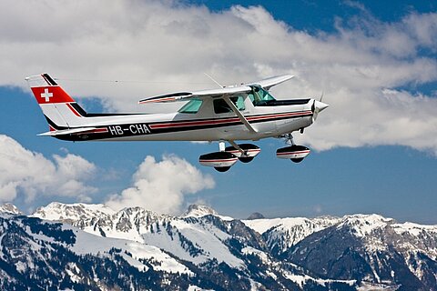 Gantrischgebiet mit Cessna 152.
