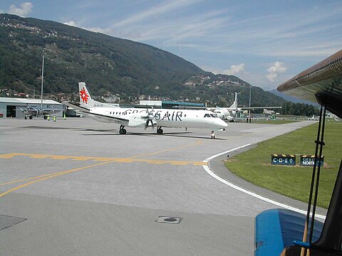 Flugplatz Lugano.