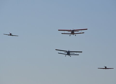 Im Anflug.