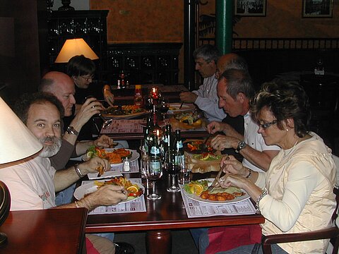 Abendessen in Kaposvár.
