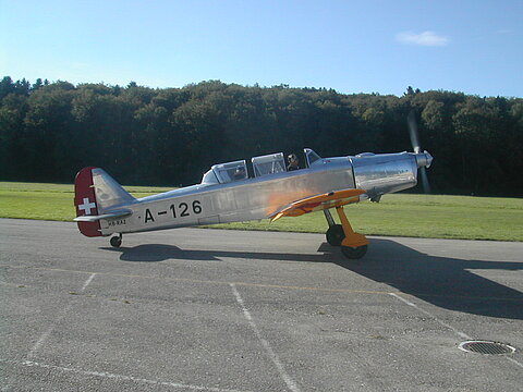 Seltenes Bild dieses Pilatus P-2.