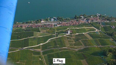 2. Flug über Ligerz.