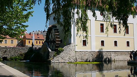 Idyllischer Ort Tapolca.
