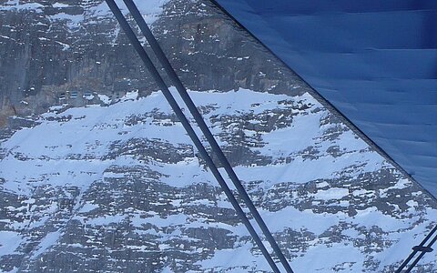 Aussichtsfenster am Eiger.