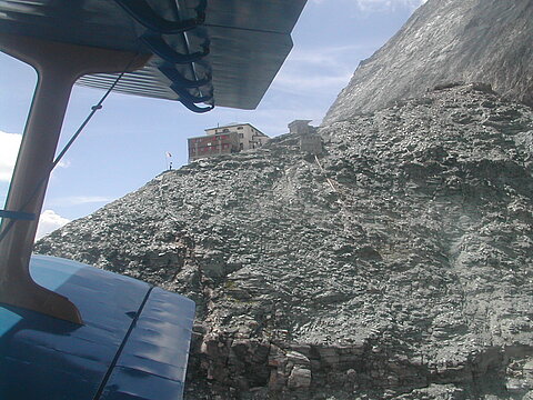SAC-Hütte am Fusse des Matterhorns.
