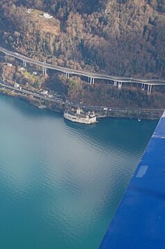 Am Genfersee das Schloss Chillion.