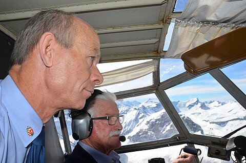Die zwei Piloten Christoph und Bruno.