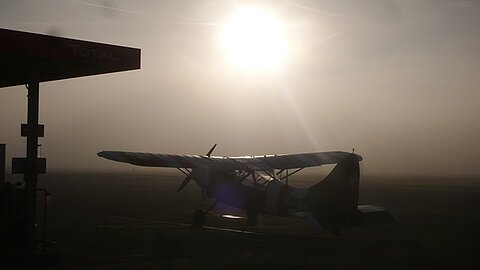 Dicker Nebel in Grenchen.