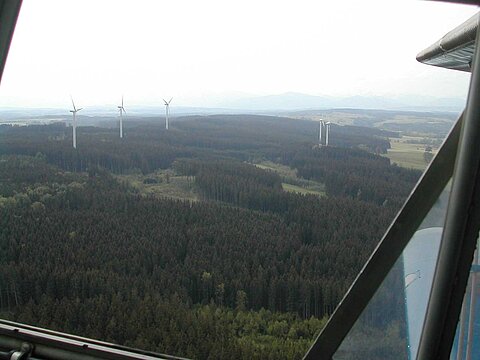 Windkraftwerke.
