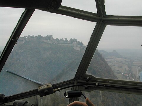 Im Anflug auf Hilzingen.