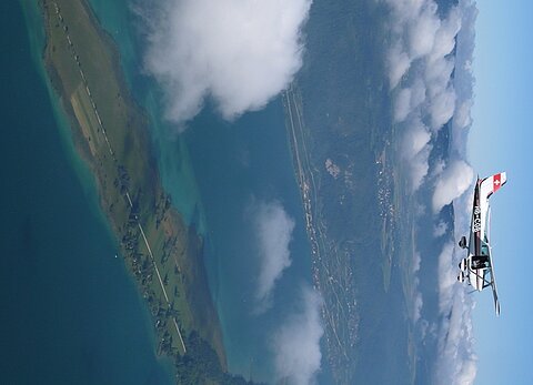 Über dem Bielersee.
