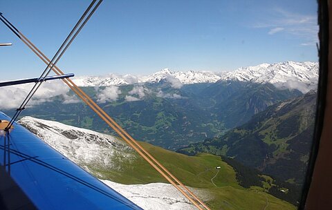 Westlich von Meiringen Blick Richtung Sustenpass.