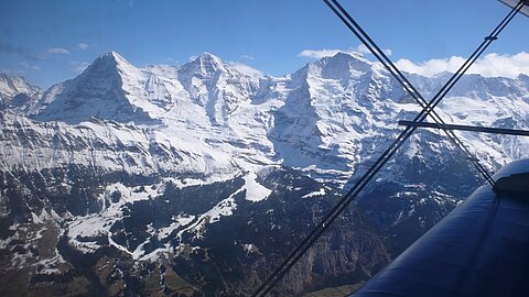 Bekanntes Bild, Eiger, Mönch und Jungfrau.