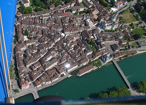 Über der Stadt Solothurn.