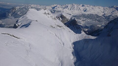 Angriff auf den Fliegerschiessplatz Axalp.