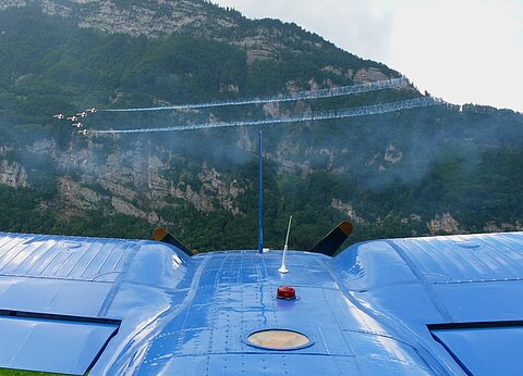Vorführung der Patrouille Suisse.