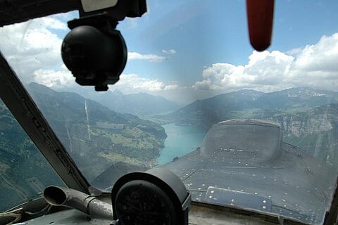 Anflug auf den Walensee.