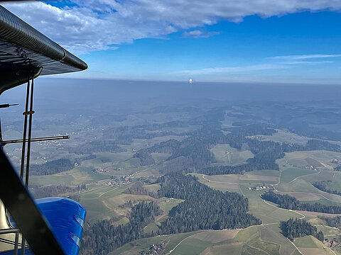 Napfgebiet Hintergrund Kernkraftwerk Gösgen.