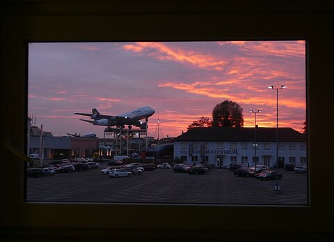 Blick aus dem Hotelzimmer.