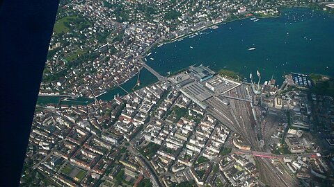 Über der Stadt Luzern.