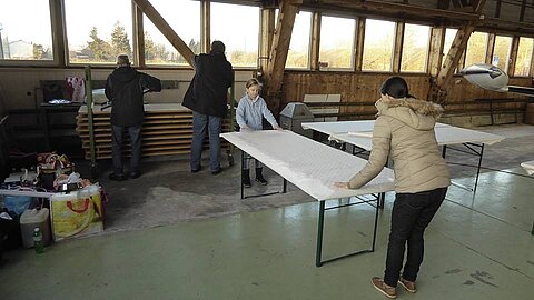 Vorbereitungen für das Fest sind im vollen Gange.