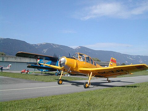 AN-2 zurück in Grenchen.