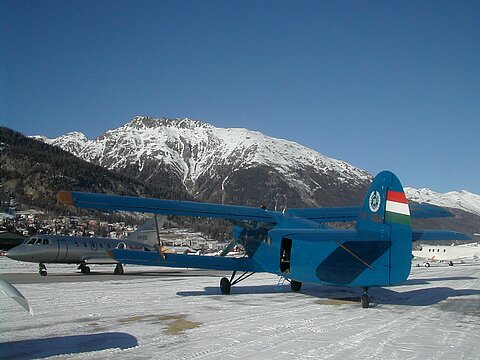 Die An-2 in Samedan.