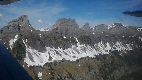Churfirste oberhalb dem Wahlensee.