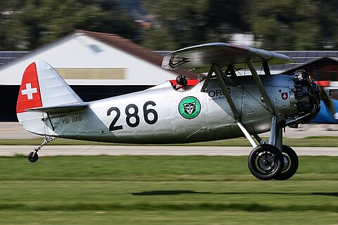 Landung der Dewoitine D-26.