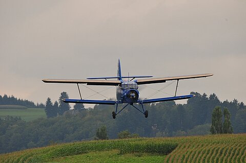 Im Endanflug.