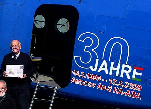 Ein Sonderbrief für die Aerophilatelisten 30 Jahre An-2 HA-ABA 15.3.1990 bis 15.3.2020.