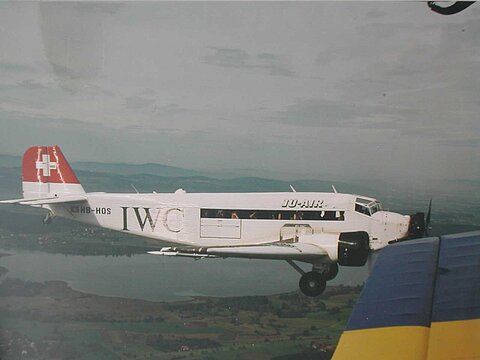 Auf dem Rückflug in den Speck begegneten wir noch der Ju-52.