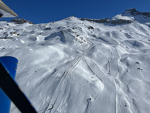 Skilifte auf der Engstligenalp.
