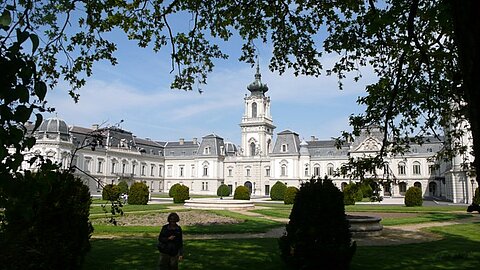 Schloss Keszthely westlich von Heviz.