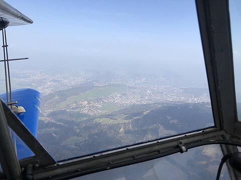 Luzern im Dunst.