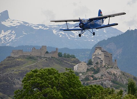 Im Anflug auf Sion.