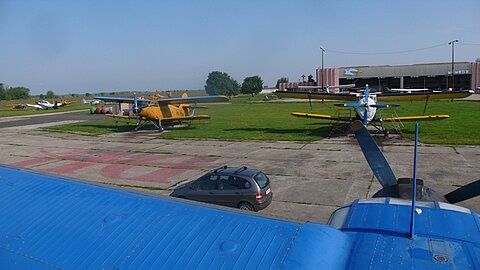 Bereitstellung für den Rückflug.