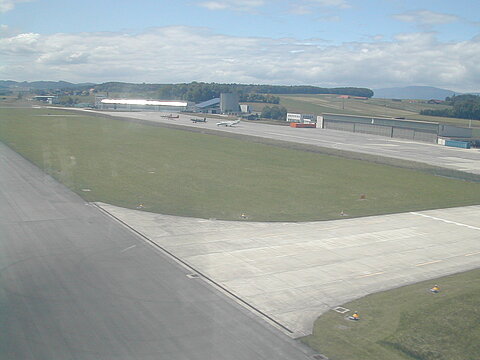 Im Anflug auf Payerne.