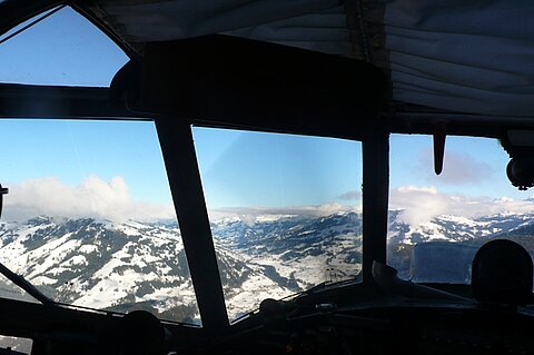 Ein herlicher Ausblick durch das Chockpit der Anna.
