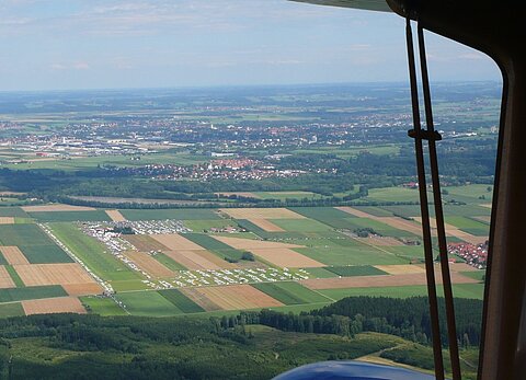 Im Anflug auf Tannkosh 2008.