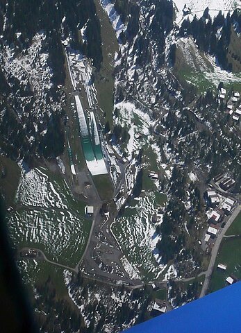 Flugschanze bei Kandersteg.