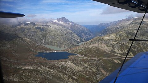 Nach dem Passieren der Grimsel.